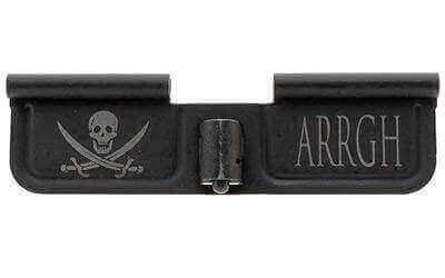 Spike's AR-15 Ejection Port Door Part Black "Pirate & Arrgh" Engraving SED7003