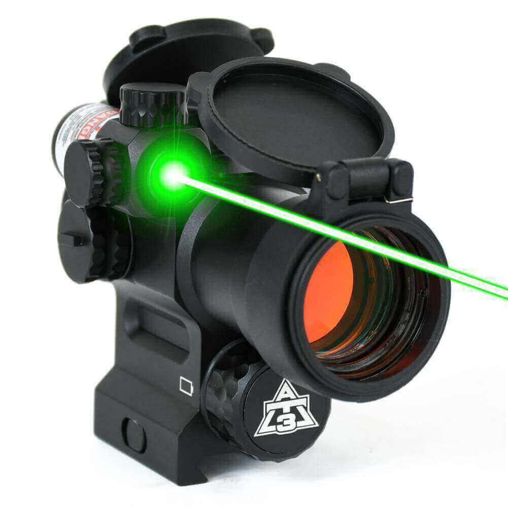 OPEN BOX RETURN - AT3™ LEOS™ Red Dot Sight with Integrated Laser Sight & Riser