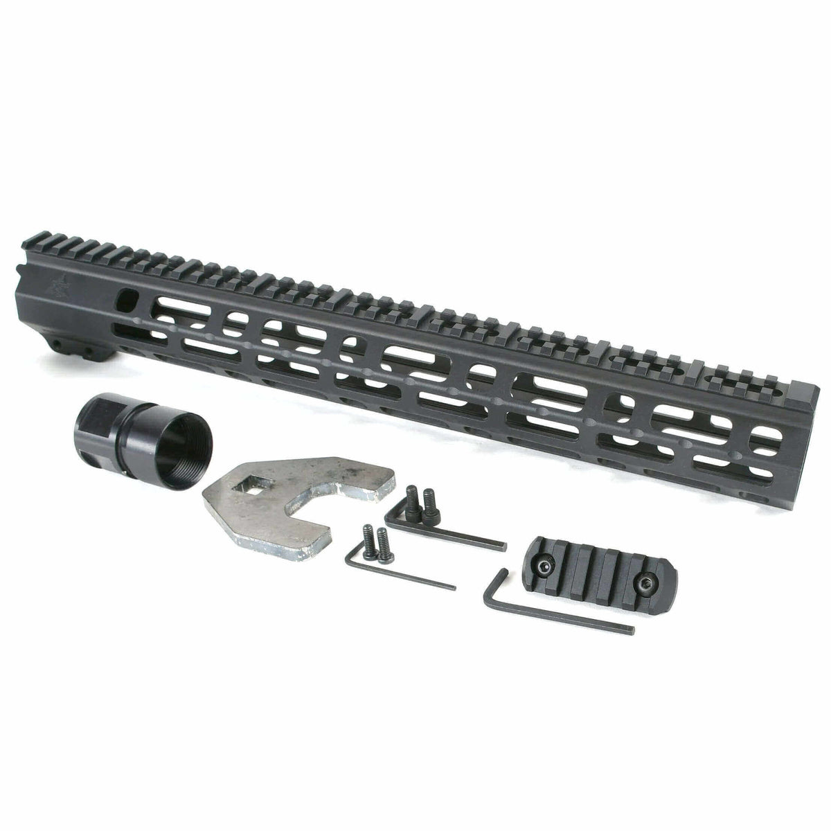 Open Box Return -AT3™ SPEAR Free Float AR-15 Handguard - 9, 12, & 15 Inch - M-LOK - Black, 15-inch