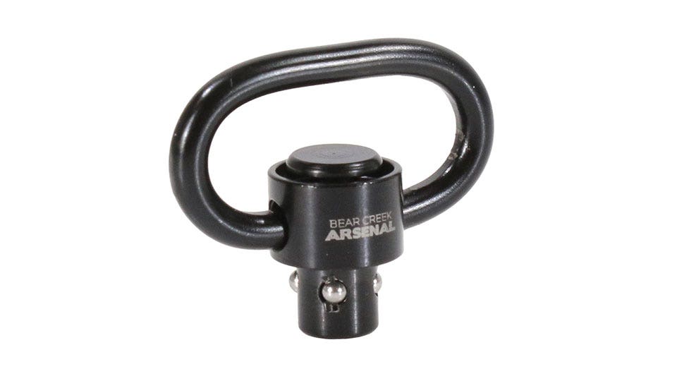 BCA 1.25" PUSH BUTTON QUICK DETACH SLING SWIVEL BCA Logo Engraved