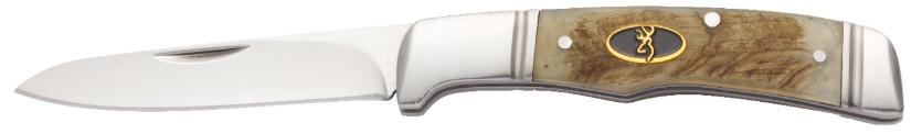 Browning Joint Venture 3 Pocket Knife Jigged Sheep Horn