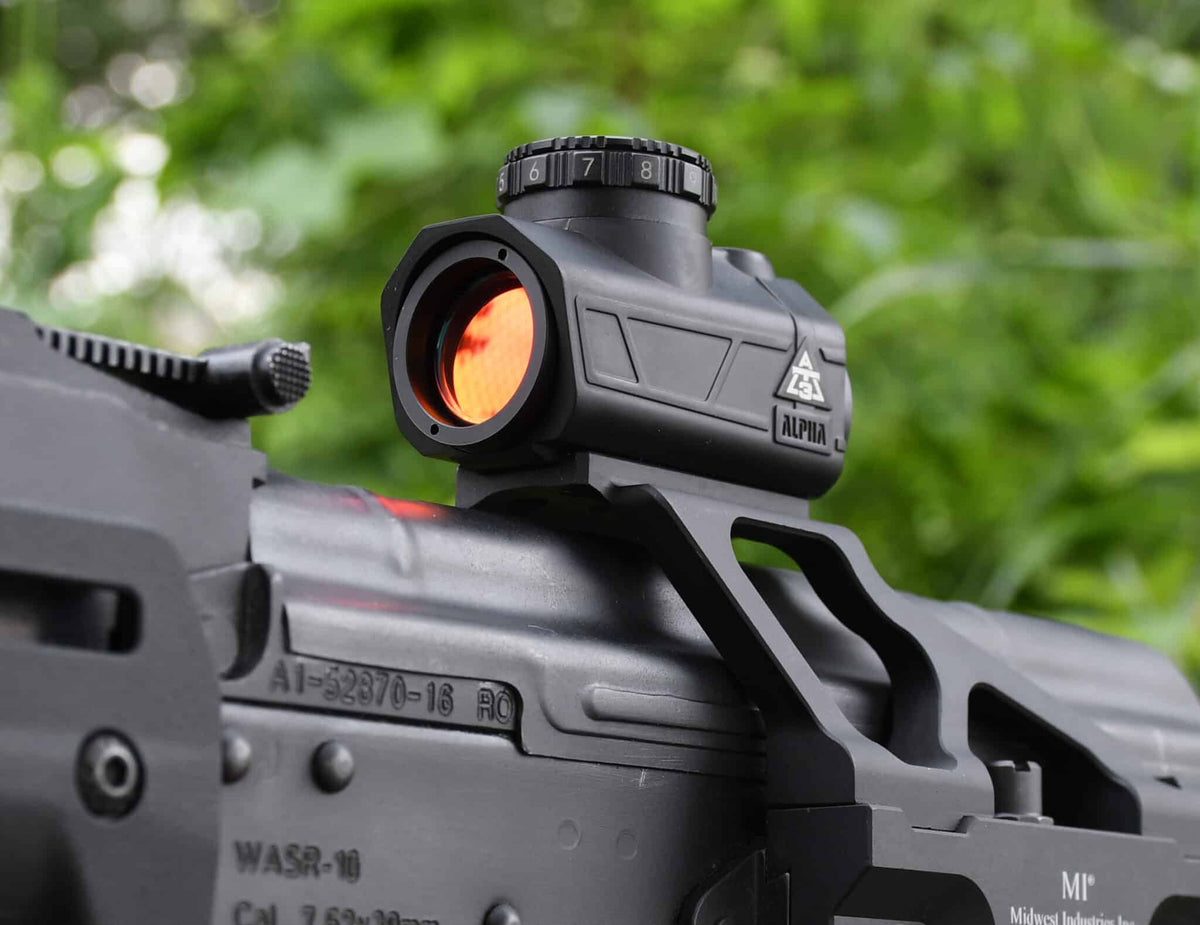 Open Box Return - AT3™ ALPHA Micro 2 MOA Red Dot Sight - Shake Awake - Cantilever Riser Mount