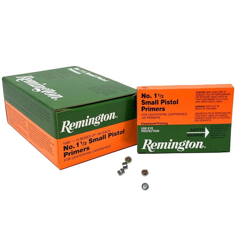 REMINGTON PRIMER 1-1/2 SMALL PISTOL 1000/CT