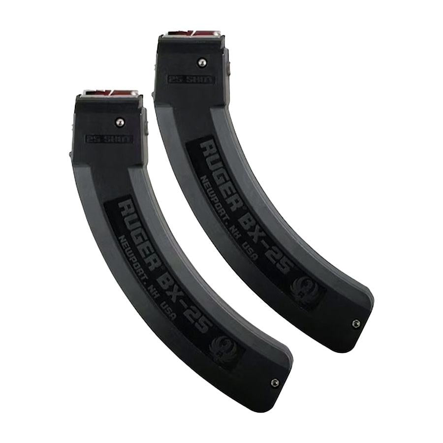 RUGER MAGAZINE BLACK  10/22 STD 25RD 22LR VALUE 2 PACK