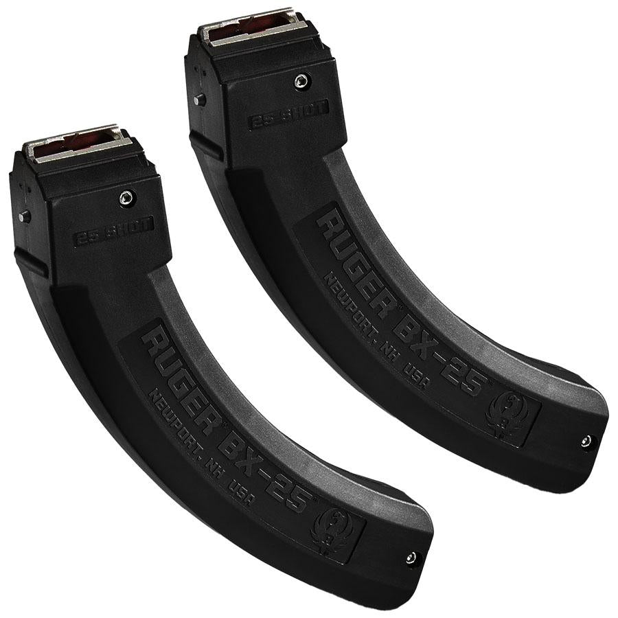 RUGER MAGAZINE BLACK  10/22 STD 25RD 22LR VALUE 2 PACK