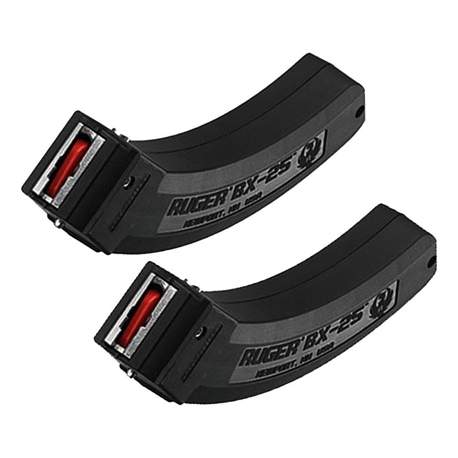 RUGER MAGAZINE BLACK  10/22 STD 25RD 22LR VALUE 2 PACK