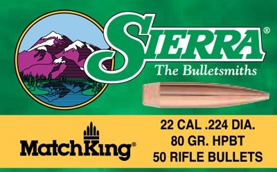 SIERRA BULLETS .22 CAL .224