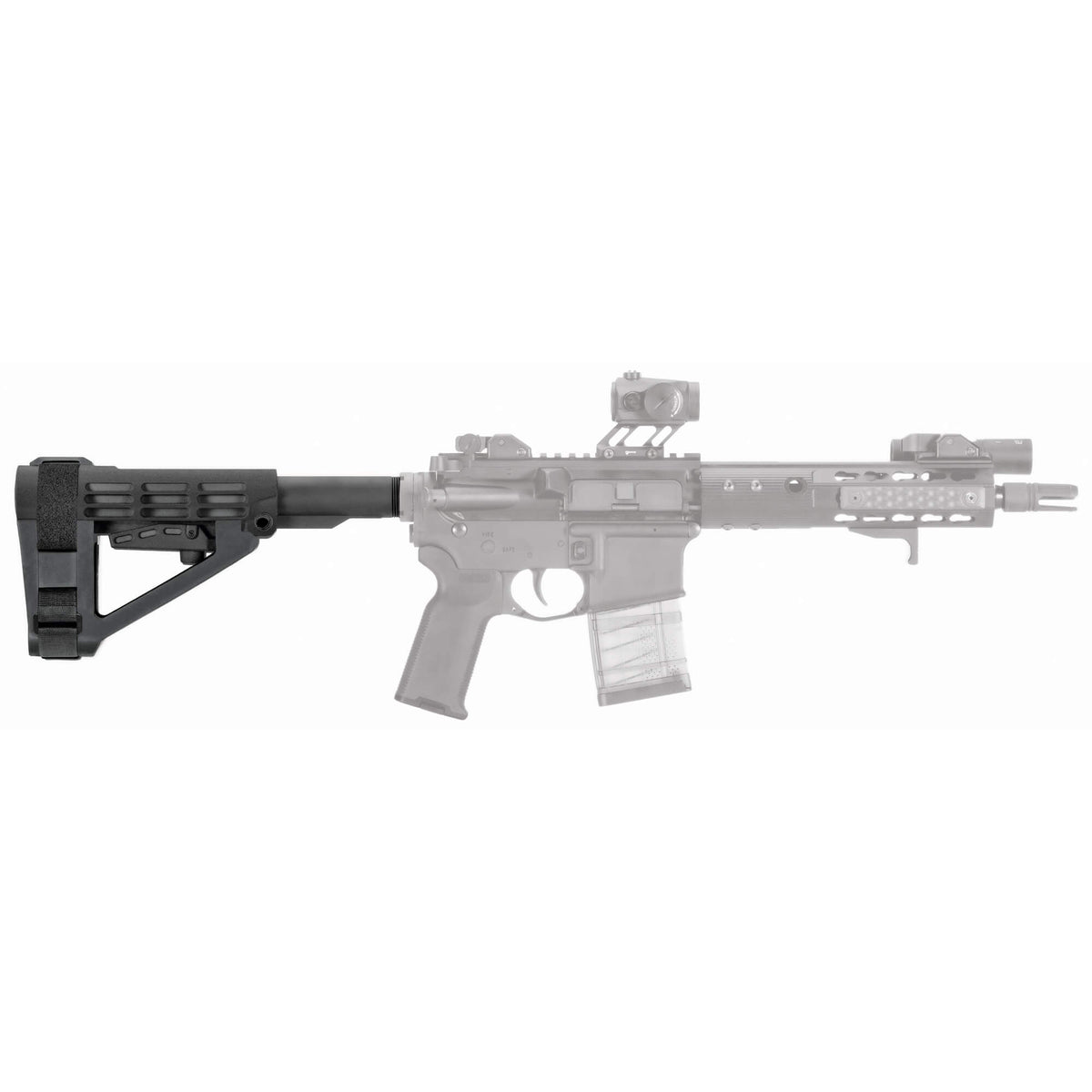 SB Tactical SBA4 Pistol Brace with Mil-Spec Buffer Tube - for AR Pistol