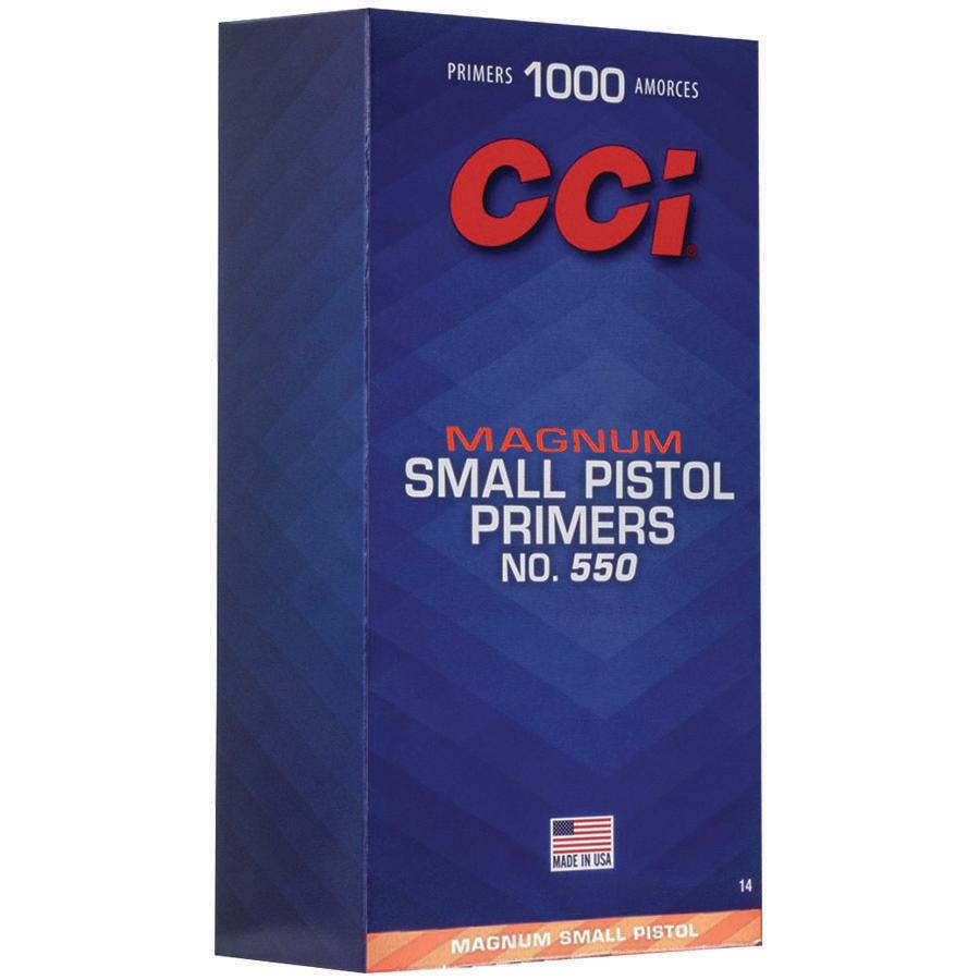 CCI #550 MAG SMALL PISTOL PRIMER 1000CT