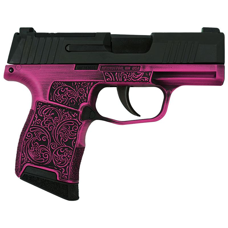 SIG P365, 9MM, 3.1IN, STRIKER, X-RAY 3, 10RD, OPTIC READY, FILIGREE