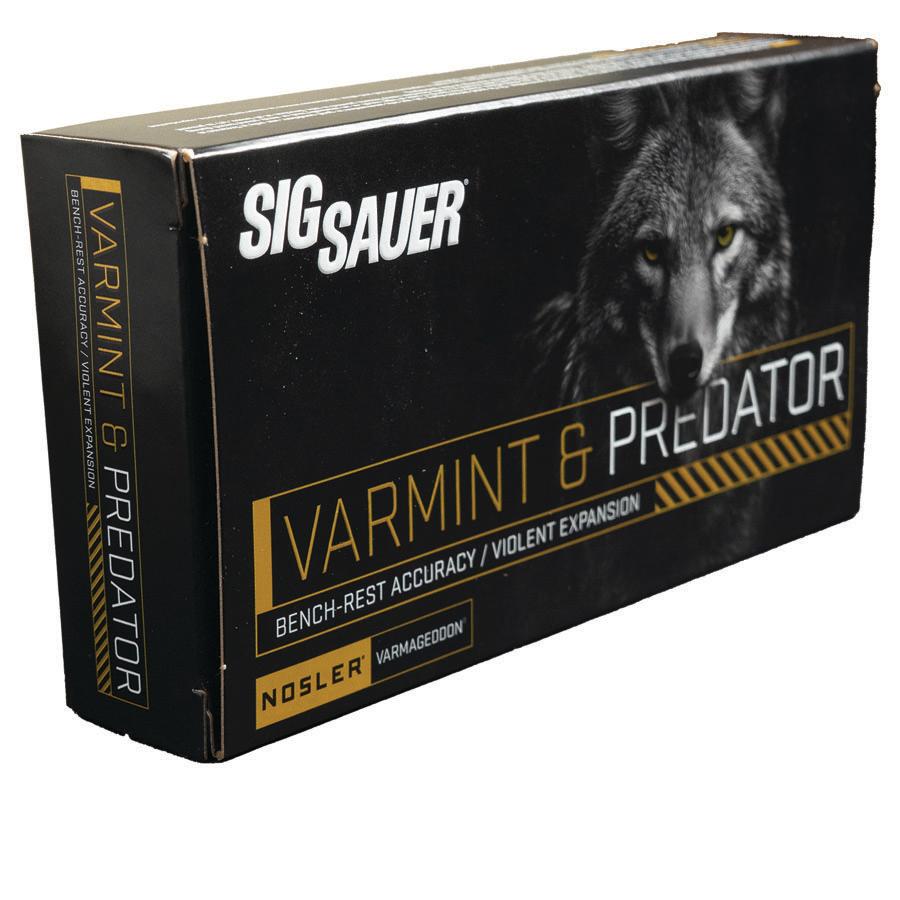 SIG AMMO 22-250 REM 55GR VARMINT & PREDATOR VARMAGEDDON BOX/20
