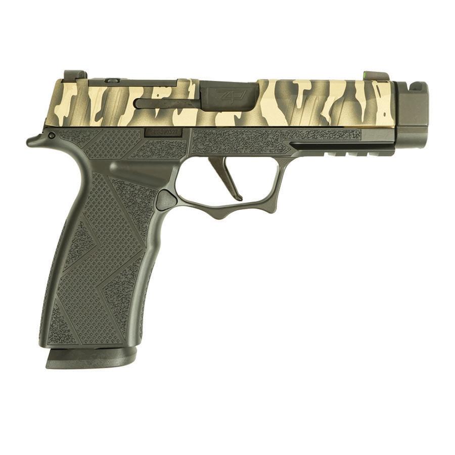 SIG P365 XMACRO TACOPS 9MM 3.7 (4)17rd Stl Mags-Tiger Stripe Blk Thrdls Bl
