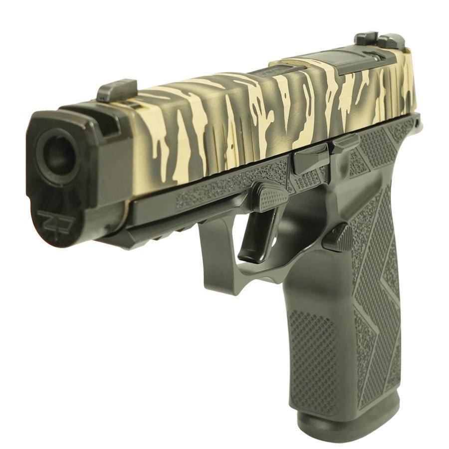 SIG P365 XMACRO TACOPS 9MM 3.7 (4)17rd Stl Mags-Tiger Stripe Blk Thrdls Bl