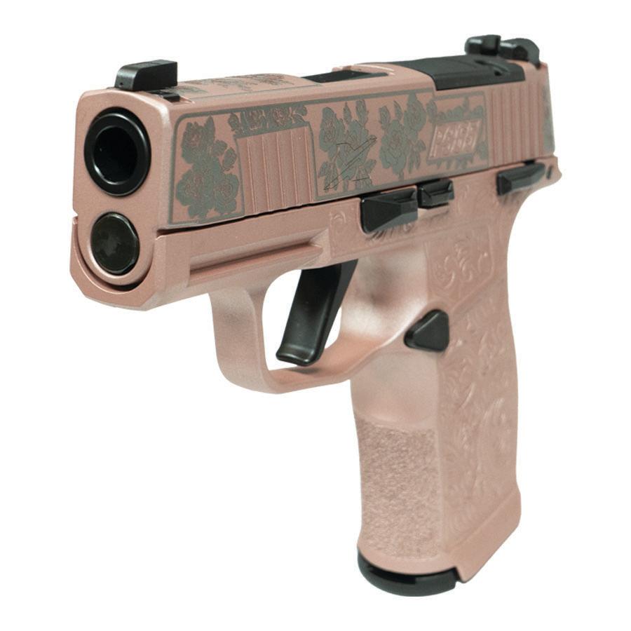 P365X, 9mm, 3.1in, X-Grip, Manual Safety, Nitron, 2-12rnd Full Rose Gold