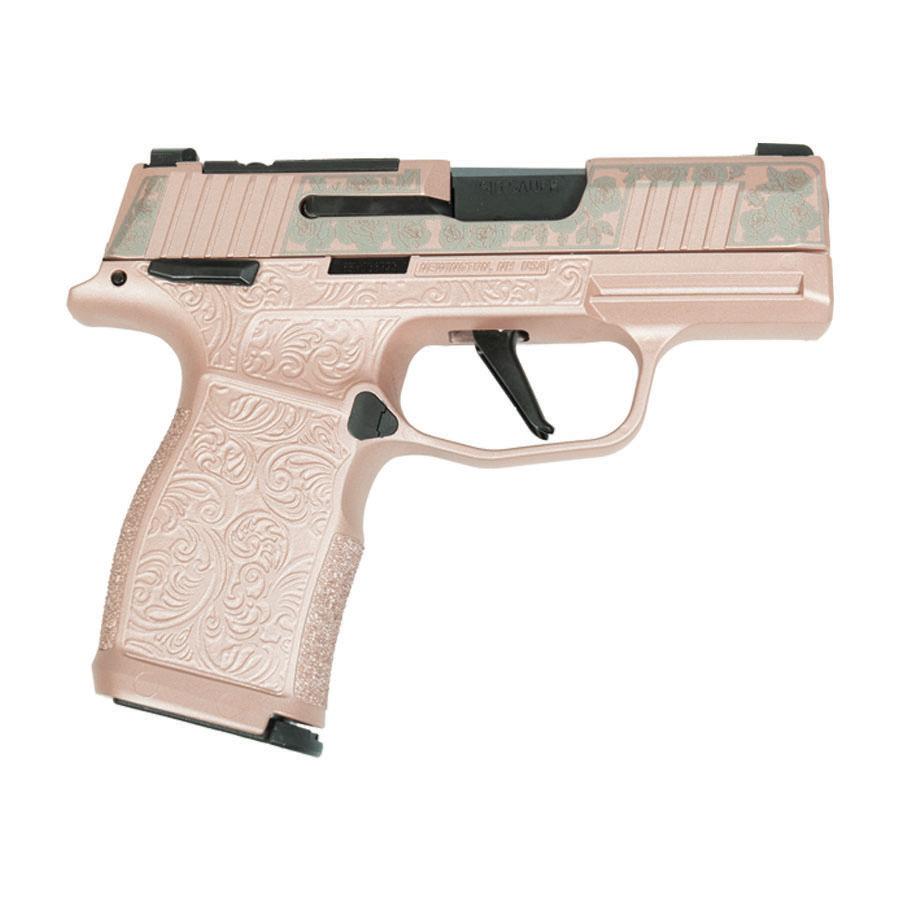 P365X, 9mm, 3.1in, X-Grip, Manual Safety, Nitron, 2-12rnd Full Rose Gold