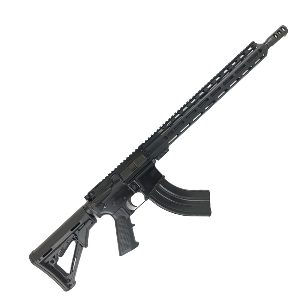 American Built Custom Semi Auto AR-15 7.62X39 MM Rifle 16" Barrel Adjustable Stock 15" Custom M-LOK Handguard
