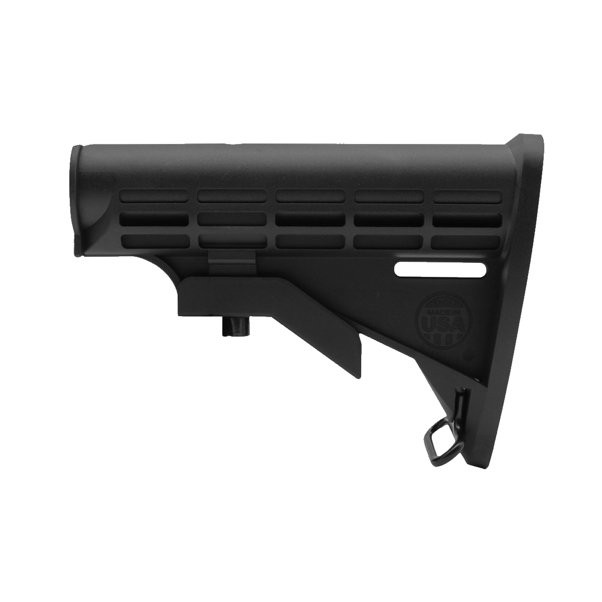 AR-15 6 Position Adjustable Mil Spec M4 Stock -Black