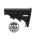 AR-15 6 Position Adjustable Mil Spec M4 Stock -Black