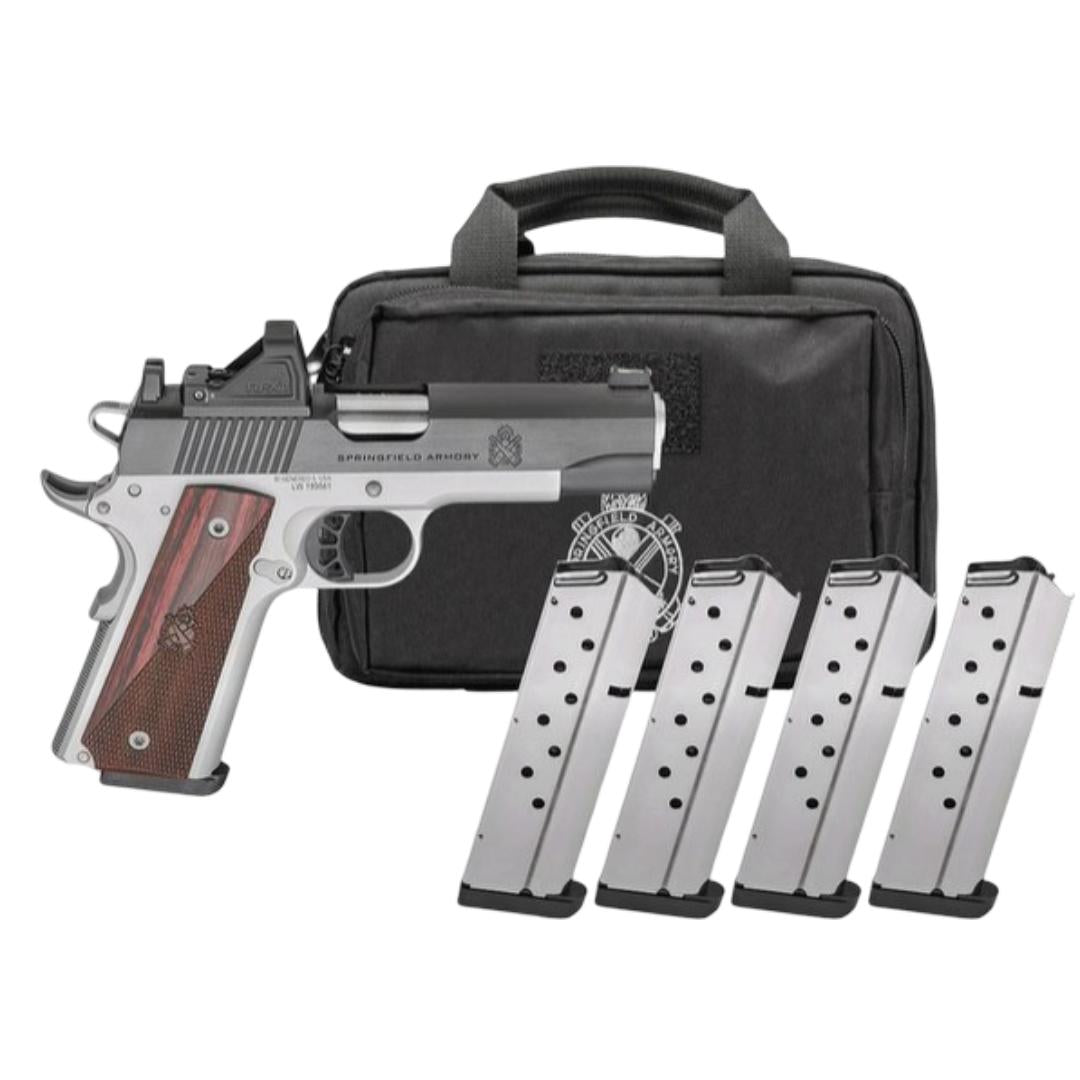 SPRINGFIELD GEARPAC 1911 RONIN AOS 4.25 9MM U-NOTCH W/FO 4-9rd