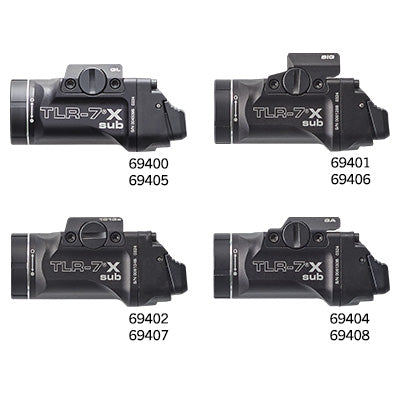 Streamlight TLR-7 HL-X Sub Multi Fuel Weapon Light - Rail Mount - 1000 Lumens