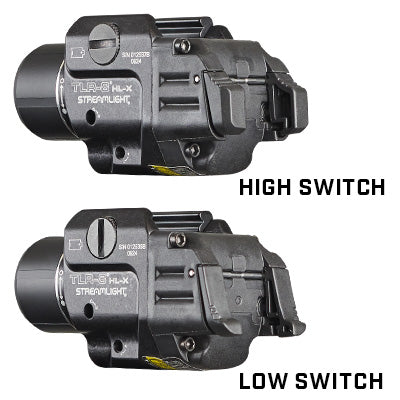 Streamlight TLR-8 HL-X Multi Fuel Weapon Light & Laser - Rail Mount - 1000 Lumens - 2 Laser Colors Available