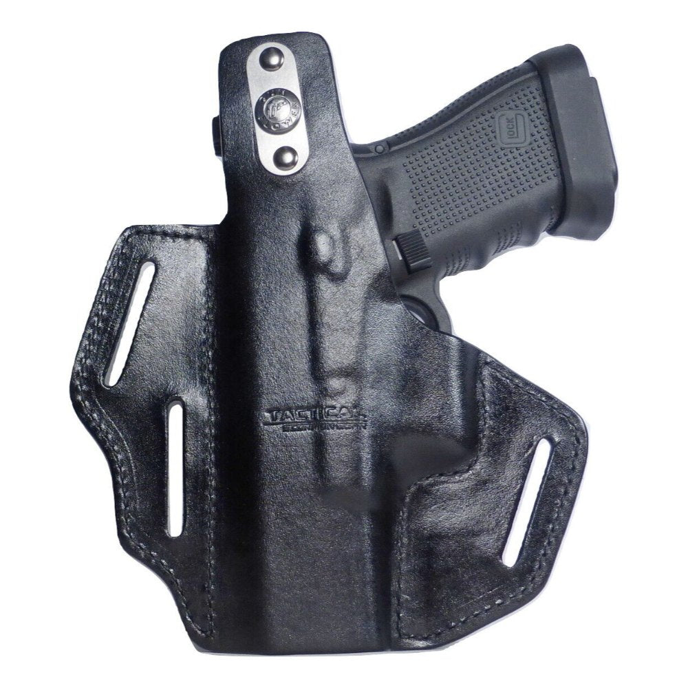 Tactical Scorpion Gear 3 Slot Thumb Break Leather Holster: Fits Glock 48