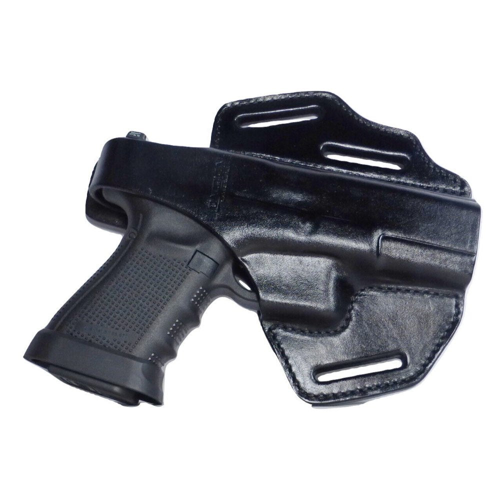 Tactical Scorpion Gear 3 Slot Thumb Break Leather Holster: Fits Glock 48