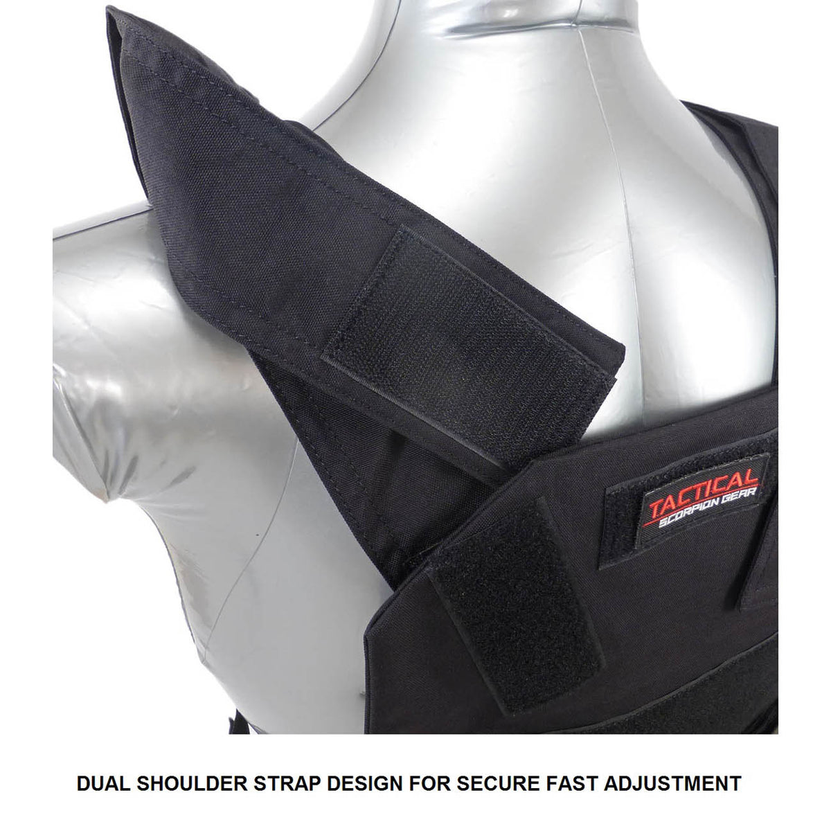 Tactical Scorpion Gear - AR500 Bobcat Concealed Body Armor Carrier Vest – Black