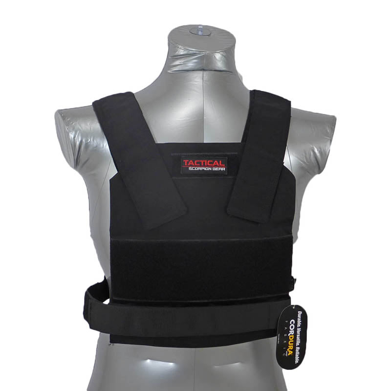 Tactical Scorpion Gear - AR500 Bobcat Concealed Body Armor Carrier Vest – Black