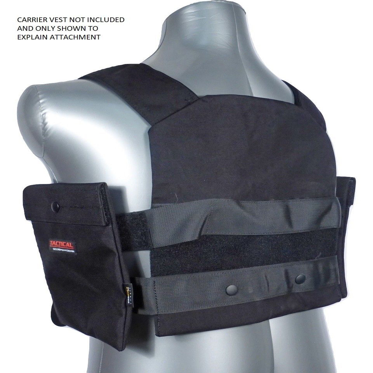 Tactical Scorpion Gear - AR500 Bobcat Concealed Body Armor Side plate attachment- Sold as a set