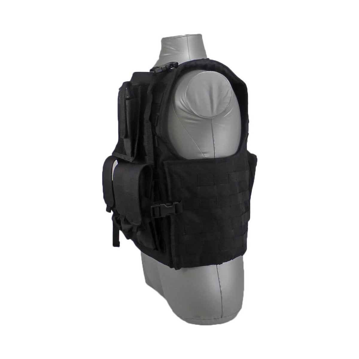 Tactical Scorpion Gear - Bearcat MOLLE Plate Carrier Vest – Black