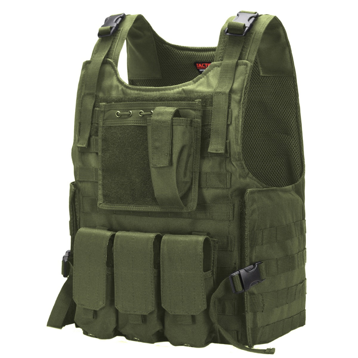 Tactical Scorpion Gear - Bearcat MOLLE Plate Carrier Vest – Green
