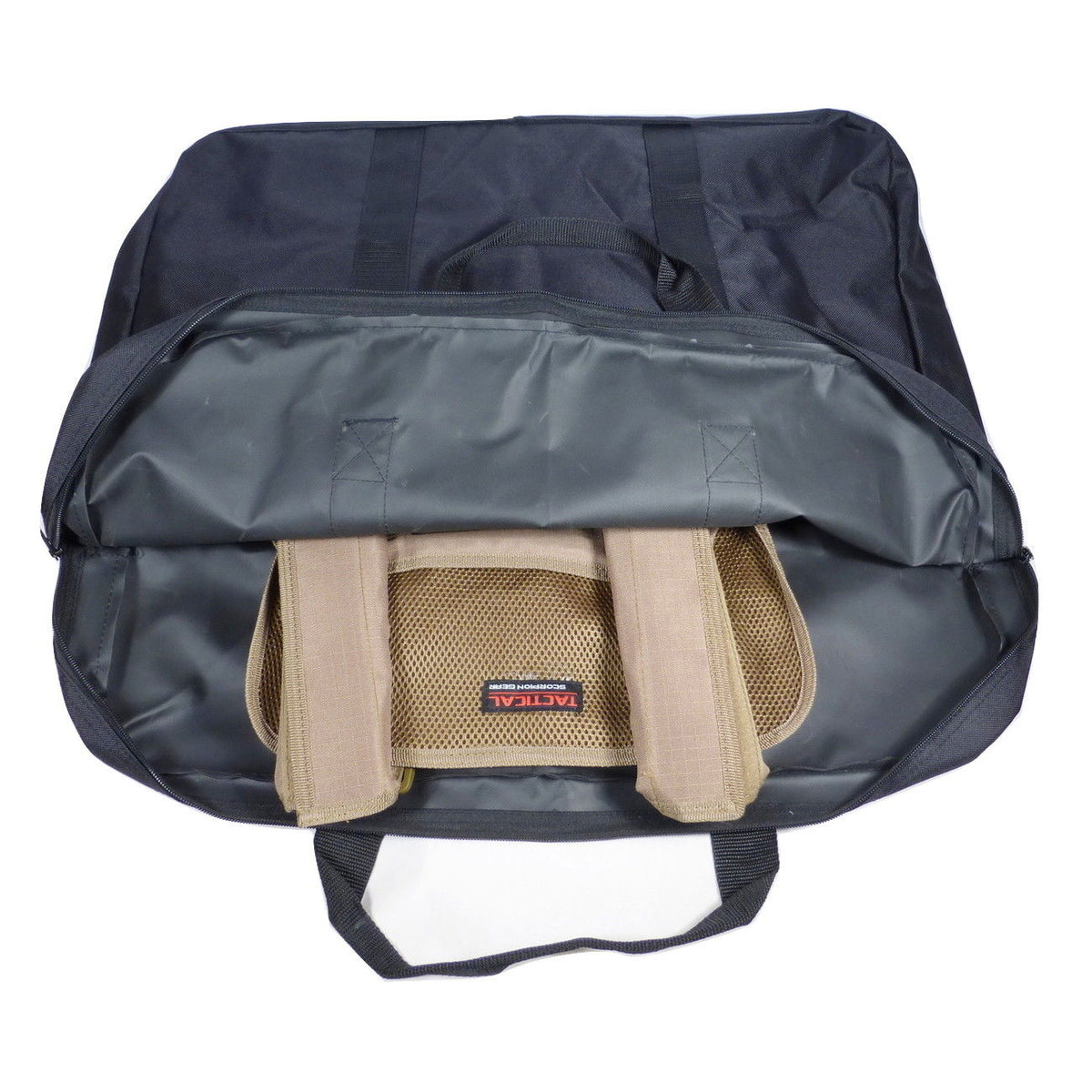 Tactical Scorpion Gear - Body Armor Carrier and Plates Storage Tote Bag Black