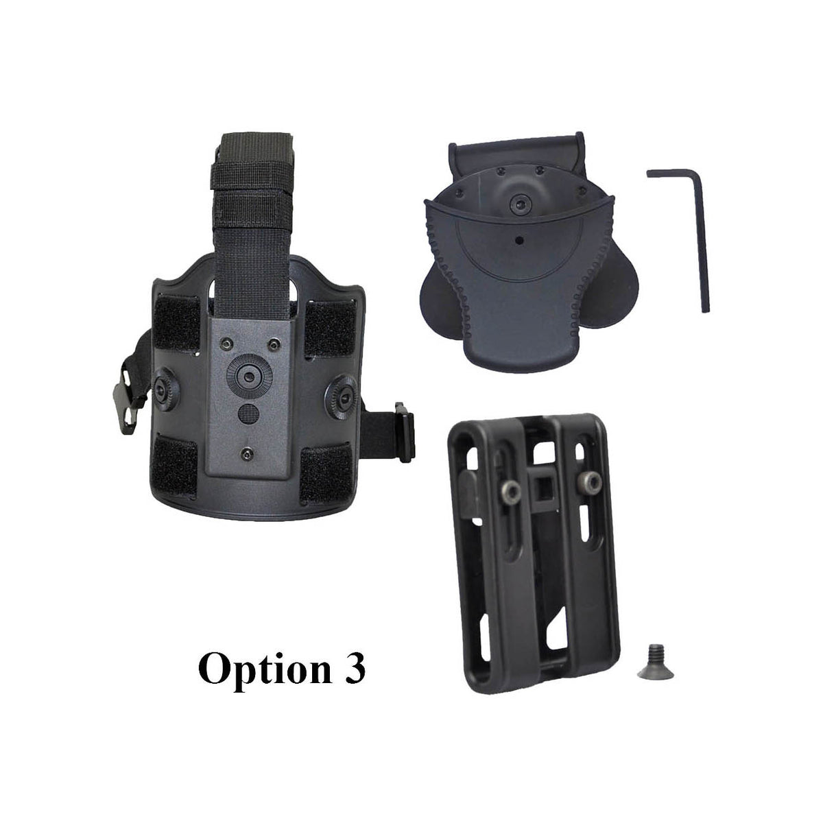 Tactical Scorpion Gear - Convertible Removable Cover Handcuff Polymer Paddle Pouch