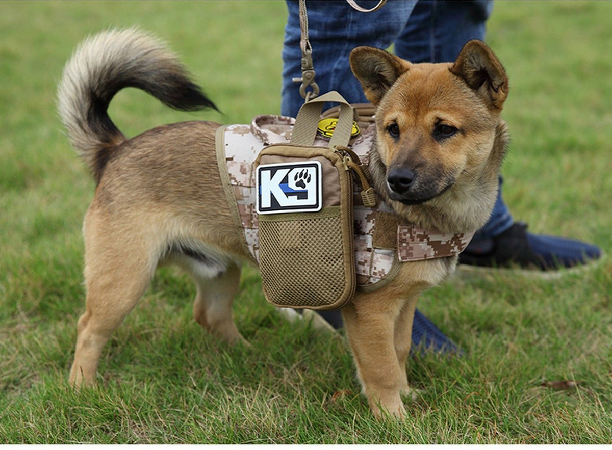 Tactical Scorpion Gear - D2 Compact Canine Dog K9 Camo MOLLE Training Vest Harness