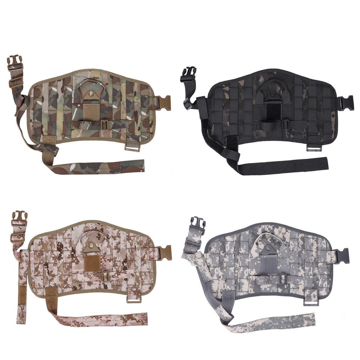 Tactical Scorpion Gear - D2 Compact Canine Dog K9 Camo MOLLE Training Vest Harness