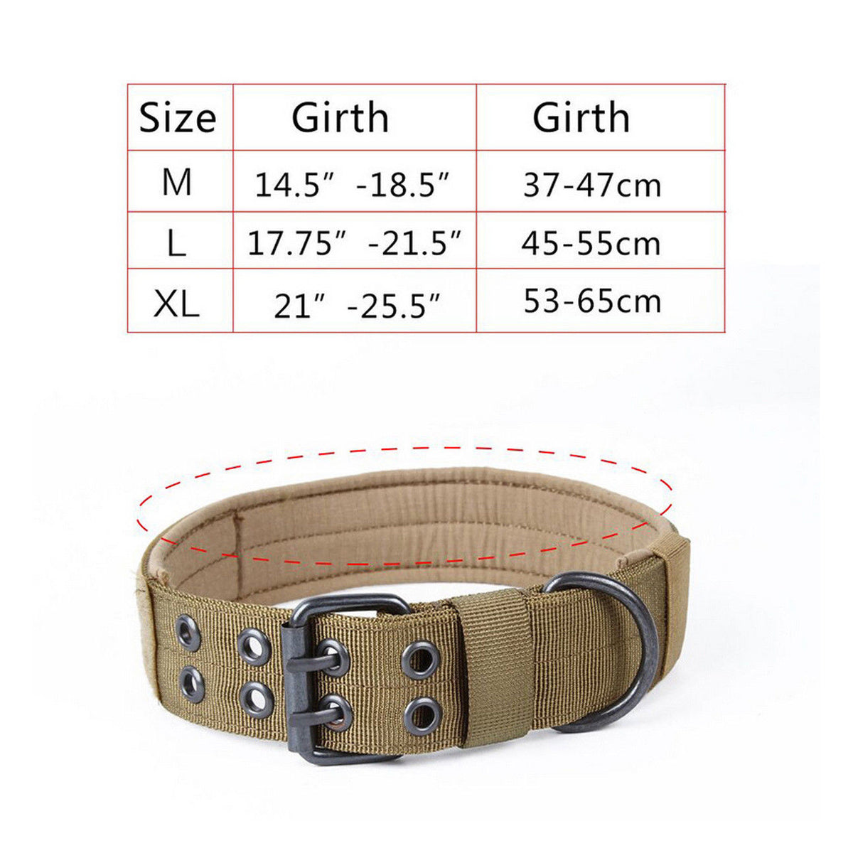 Tactical Scorpion Gear - Dog Collar Canine Dog K9 Training Military- Nylon