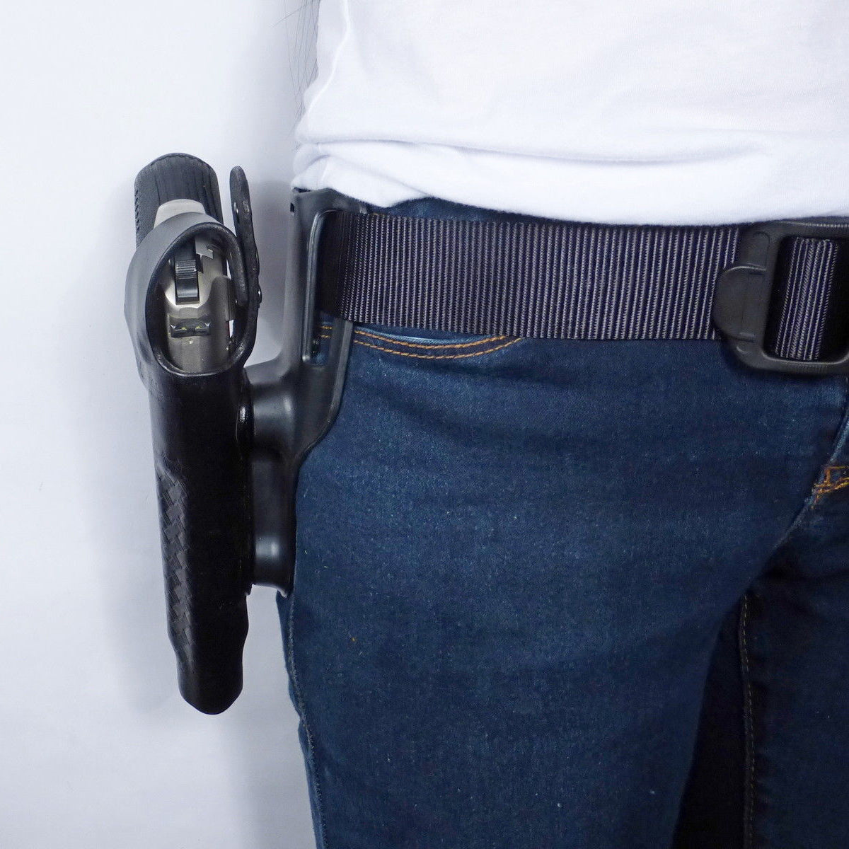 Tactical Scorpion Gear - Duty Holster for Glock 19 23 32 Leather Basketweave