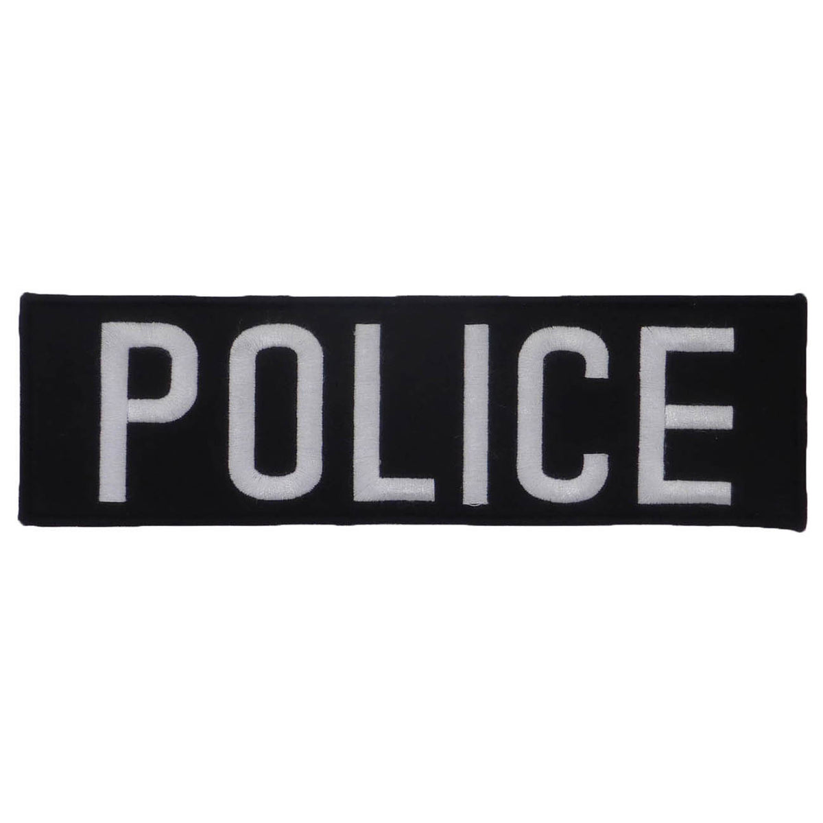 Tactical Scorpion Gear - Embroidered Black and White POLICE Insignia 2.5" X 9"