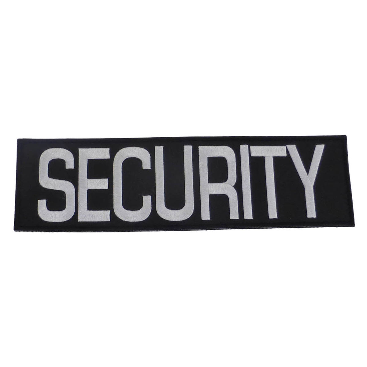 Tactical Scorpion Gear - Embroidered Black and White SECURITY Insignia 2.5" X 9"