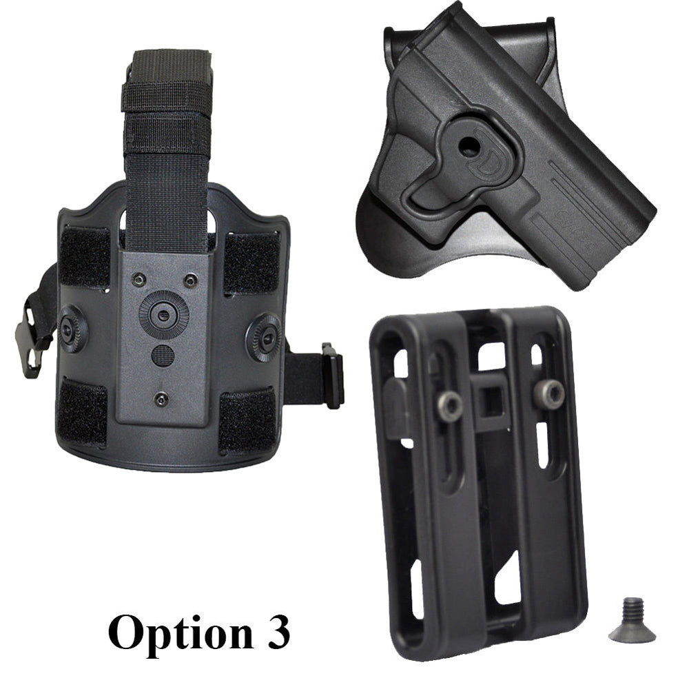 Tactical Scorpion Gear - Fits Springfield 45 .40 9 Level II Retention Paddle Holster