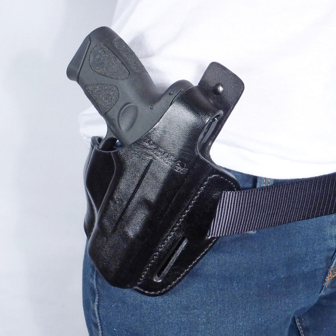 Tactical Scorpion Gear - For S&W M&P Shield Leather Holster- 3 slot Black