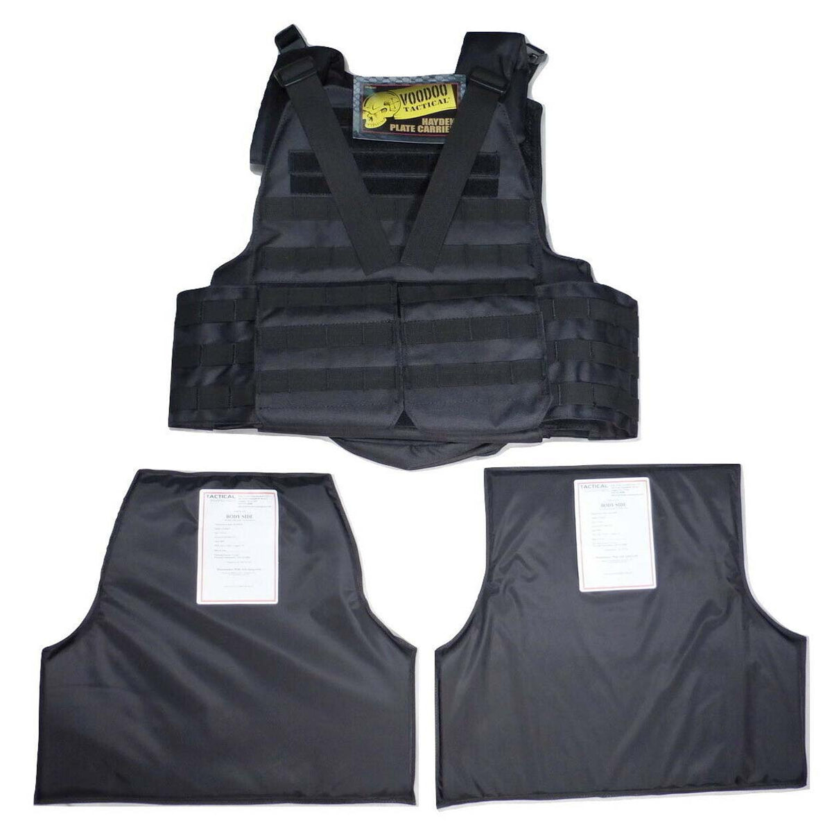 Tactical Scorpion Gear - For Voodoo Tactical 20-0097 Vest Carrier IIIA 3A Soft Body Armor Plate Inserts