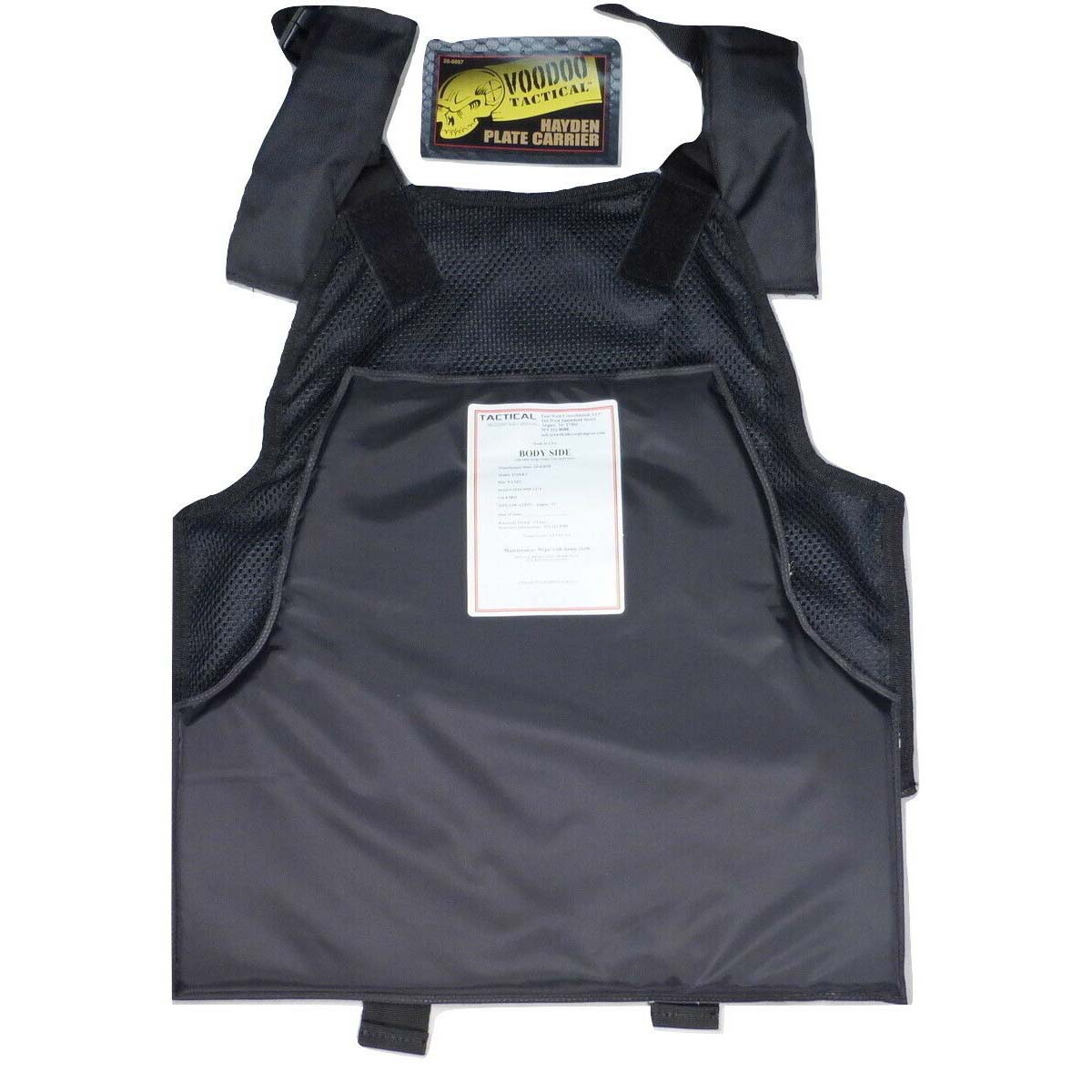 Tactical Scorpion Gear - For Voodoo Tactical 20-0097 Vest Carrier IIIA 3A Soft Body Armor Plate Inserts