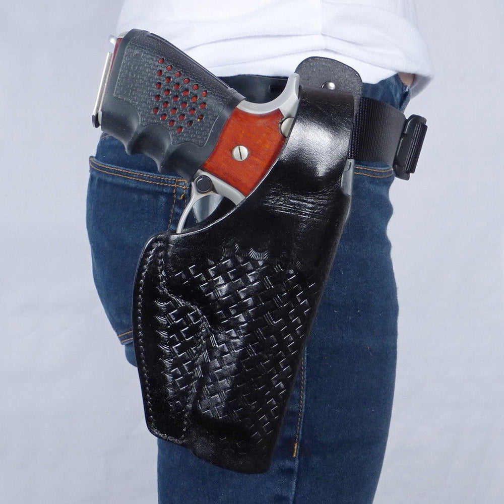 Tactical Scorpion Gear - Leather Basketweave Duty Holster for Beretta 92 Taurus PT92
