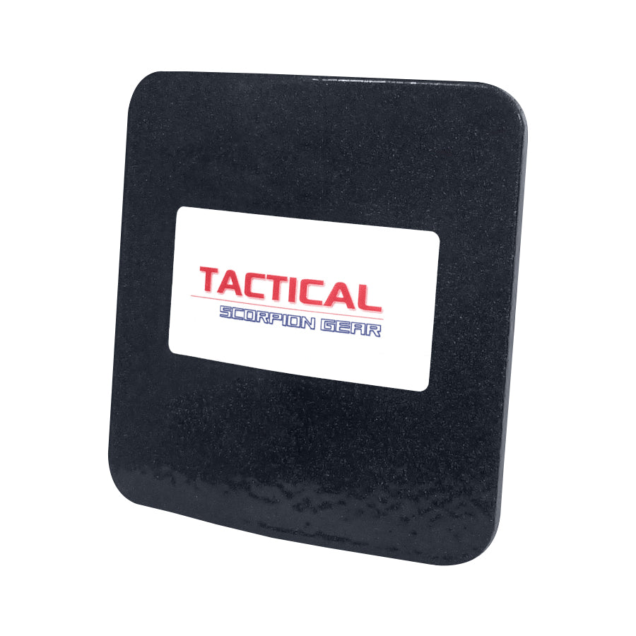 Tactical Scorpion Gear - Level III AR500 / Lightweight Level III+ Steel Body Armor 6" x 6" Plate