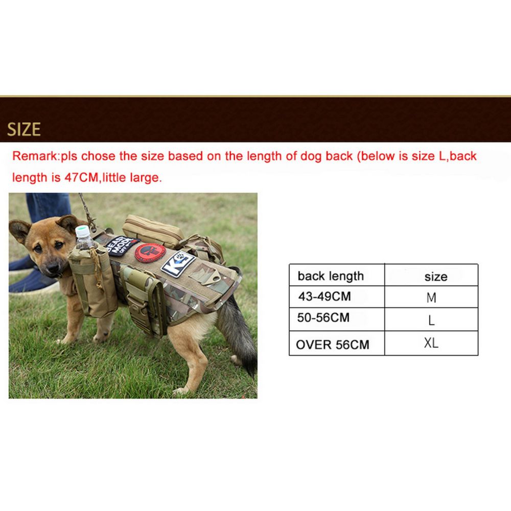 Tactical Scorpion Gear - Level IIIA Dog Body Armor Canine K9 Police Vest Harness D5