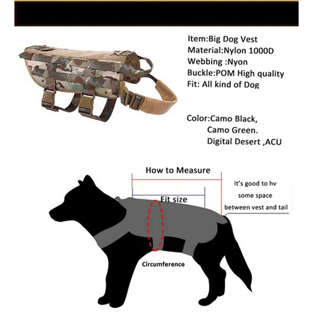 Tactical Scorpion Gear - Level IIIA Dog Body Armor Canine K9 Police Vest Harness D5