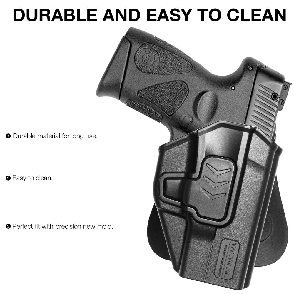 Tactical Scorpion Gear Level II Polymer Paddle Holster fits: Taurus G3