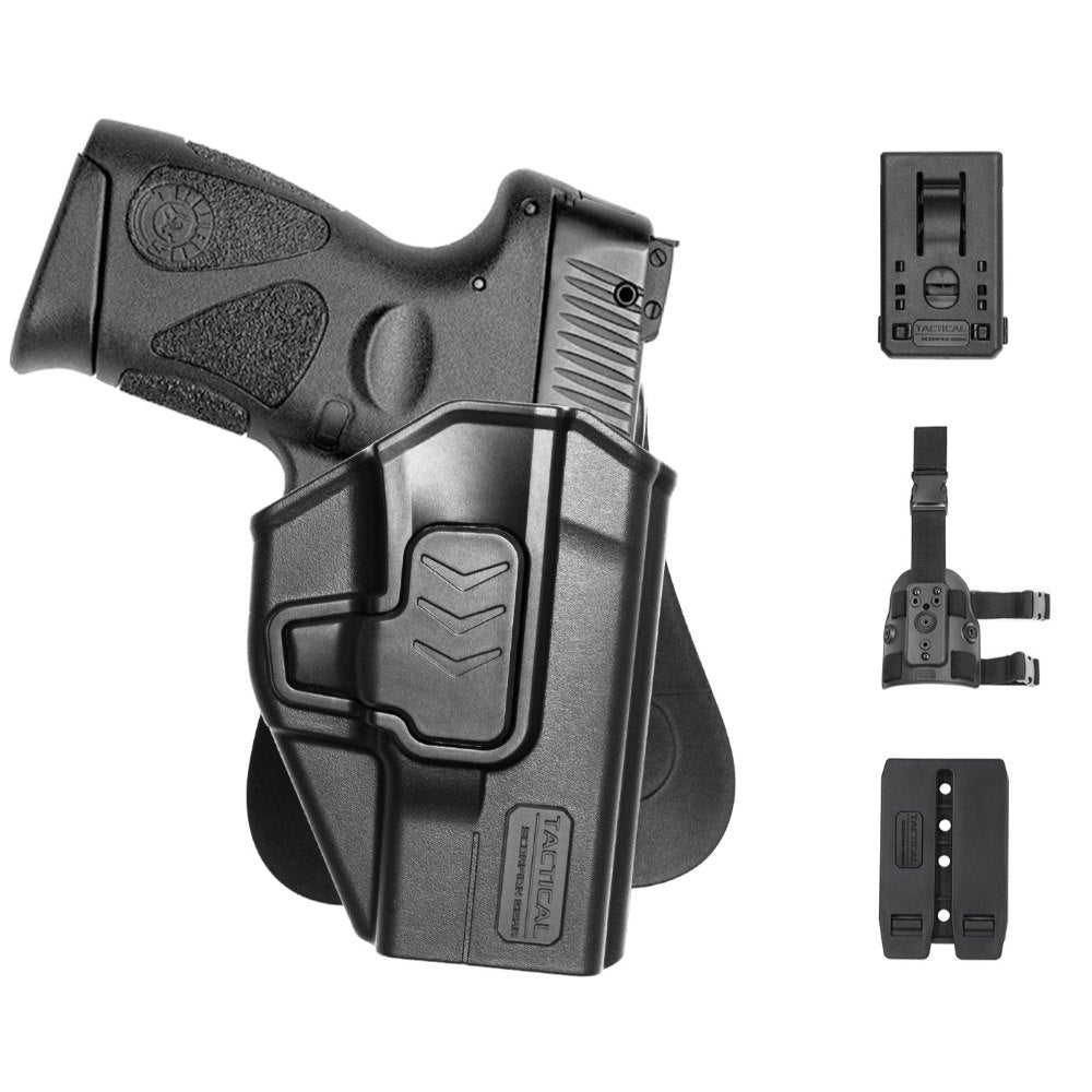 Tactical Scorpion Gear Level II Polymer Paddle LH Holster fits: Glock 43x, 43